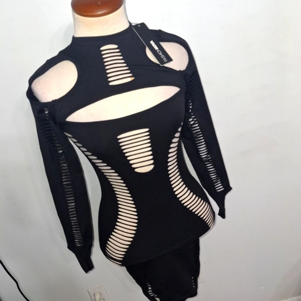 Fashion Nova- Janet Seamless Mini Dress-W Sz S/M - Picture 2 of 11